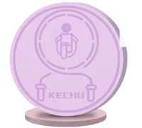 AYWTIUN Tapis de Saut à la Corde Tapis de Corde à Sauter Rond, Cardio, Yoga, Anti-Bruit, Absorbant Les Chocs, épais, entraînement, Fitness, Gym, 6/8 mm(Purple-Storage Rope,8mm 58x58)