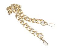 AYXAMO Chaine Sac A Main, Chaine pour Sac A Main Lot de 5 chaînes de Rechange for Sac à Main, 30/60/100 cm, argentées et dorées, for bandoulière, Longues poignées, Accessoires(Gold,60cm)