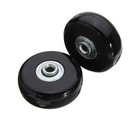 AYXAMO Roulette Valise, Roue De Valise 4pcs Souche De Bagages Flexible Roule Remplacement Pratique Vis Rouleau Durable Silencieux avec Outil Réparation(60mm X 18mm)