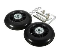 AYXAMO Roulette Valise, Roue De Valise Lot de 2 Roues Valise à Bagages, roulettes pivotantes résistantes l'usure, Noires, roulements, Kits réparation, Roue Universelle Flexible en Caoutchouc(40x18mm)