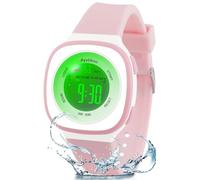 Ayybboo Montre Enfant Numérique Garçon Fille,Montres Digitale Sport avec LED 7 Couleurs Lumineuse,Étanche 30M,Alarme,Chronomètre,Date,Cadeaux pour Enfants