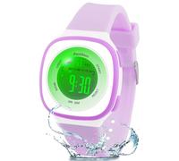 Ayybboo Montre Enfant Numérique Garçon Fille,Montres Digitale Sport avec LED 7 Couleurs Lumineuse,Étanche 30M,Alarme,Chronomètre,Date,Cadeaux pour Enfants