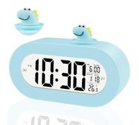 Ayybboo Réveil Enfant,Horloge Numerique Apprentissage Enfant avec Grand Écran LCD,Snooze,Rétroéclairage Automatique la Nuit,Température,Réveil de Voyage Digitale pour Garçons Filles (Bleu)