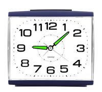 Ayybboo Réveil Matin à Piles Retro Silencieux sans Tic-Tac,Grand Cadran Original Analogique Quartz Alarme Vintage Lumineux Snooze Réveil Chevet (Bleu Profond)