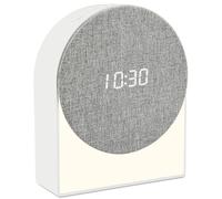 Ayybboo Réveil Numérique Bluetooth pour Enfant avec Minuterie, Veilleuse, Aide au Sommeil, 6 Sons de Réveil, Idéal pour Chambre d’Enfant, Chambre à Coucher, Cuisine, Choix（Blanc）
