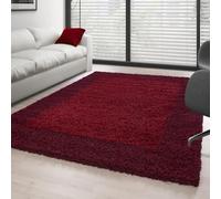 Ayyildiz Tapis Shaggy Pile Longue Designe 2 Couleur Rouge-Bordeaux - 240x340 cm