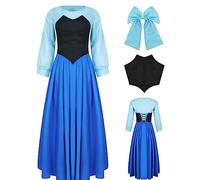 AYYOHON Costume Ariel pour femmes - Robe de princesse sirène pour femme, robe pour Halloween, costumade, anniversaire - Déguisement de film sirène 2023 - Taille XL