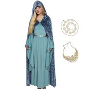 AYYOHON Arwen - Costume de fée de princesse pour femme - Robe de soubrette de la Renaissance pour Halloween, cosplay, fête costumée, taille XL