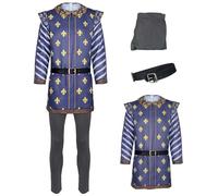 AYYOHON Costume de prince charmant pour homme - Uniforme royal d'Halloween - Monstre vert - Rôle - Cosplay Renaissance - Chemise et pantalon - Taille L