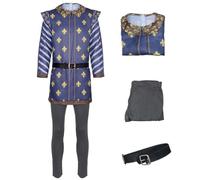 AYYOHON Costume de prince charmant pour homme - Uniforme royal d'Halloween - Monstre vert - Rôle - Cosplay Renaissance - Chemise et pantalon - Taille 3XL