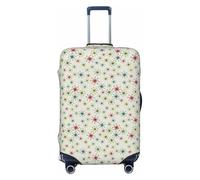 AYYQWE Atomic Housse de protection élastique pour valise Motif étoiles rétro, Noir , L, Bagage à main