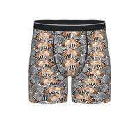 AYYQWE Boxer pour homme imprimé zèbre et girafe - Respirant et extensible - Doux - Pour un usage quotidien, voyage, gym, Noir , XXL