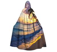 AYYQWE Cape à capuche à imprimé jamaïcain à couper le souffle pour adulte, cosplay, carnaval, fête, bal masqué, accessoire cape