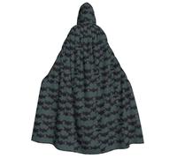 AYYQWE Cape à capuche chaude unisexe pour adulte, motif chauve-souris, costume d'Halloween, cosplay, carnaval