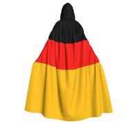 AYYQWE Cape à capuche confortable pour adultes avec imprimé drapeau de l'Allemagne pour cosplay, carnaval, bal masqué, fête