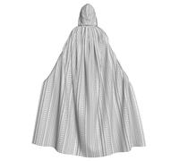 AYYQWE Cape à capuche confortable pour adultes - Imprimé triangle et rayures - Style bohème - Pour cosplay, carnaval, bal masqué, fête