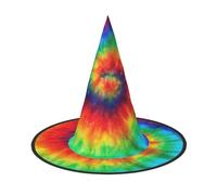 AYYQWE Chapeau de carnaval unisexe avec imprimé tie dye hippies pour cosplay, bal masqué, célébrations