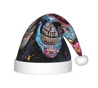 AYYQWE Chapeau de Noël imprimé crânes en sucre pour garçons filles Père Noël Accessoires de vacances
