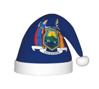 AYYQWE Chapeau de Noël imprimé drapeau de l'État de New York pour adultes, couvre-chefs pour Noël, Nouvel An, célébrations saisonnières