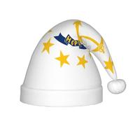 AYYQWE Chapeau de Noël imprimé drapeau de l'État du Rhode Island pour adultes, couvre-chefs pour Noël, Nouvel An, célébrations saisonnières