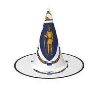 AYYQWE Chapeau unisexe confortable avec imprimé drapeau de l'État du Massachusetts pour carnaval, cosplay, bal masqué, célébrations