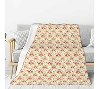 AYYQWE Couverture chaude en flanelle avec imprimé girafe, cœur, fleur, papillon, pour canapé, salon, dortoir, maison, camping, voyage