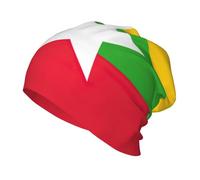 AYYQWE Drapeau de la Birmanie - Unisexe - Bonnet pour le ski, la randonnée, l'extérieur, le quotidien, l'hiver - Bonnet thermique doux - Noir