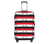 AYYQWE Drapeau de la République arabe syrienne - Housse universelle imperméable et élastique - Protection pour bagages, blanc, M, Organiseur de sac