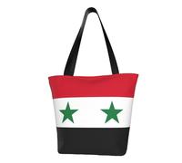 AYYQWE Drapeau de la République arabe syrienne imprimé été sac à bandoulière plage sac à main voyage shopping gym randonnée fête événements