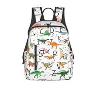 AYYQWE Élégant sac à dos d'apprentissage avec imprimé dinosaures, unisexe, léger, sac à dos de voyage, sac de voyage décontracté, sac à dos de travail, randonnée