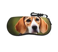 AYYQWE Étui à lunettes souple imprimé chien beagle pochette lunettes de soleil accessoire tendance flexible ajustement universel