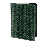 AYYQWE Étui portefeuille élégant et léger avec imprimé cactus pour passeport et documents de voyage pour homme et femme, Noir , Taille unique
