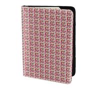 AYYQWE Étui portefeuille élégant pour passeport et documents de voyage avec imprimé anglais pour homme et femme, Noir , Taille unique