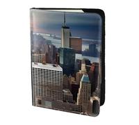 AYYQWE Étui portefeuille élégant pour passeport et documents de voyage Motif New York, Noir , Taille unique