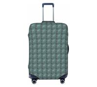 AYYQWE Formulas Shapes Theory Math Leçon Word Print Housse élastique Valise Famille Vacances Voyage Bagages Sleeve Protector Accessoire, Noir , M, Bagage à main