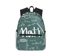 AYYQWE Formulas Shapes Theory Math Leçon Word Print Léger Confortable Casual Sac à dos Unisexe Randonnée Gym Camping Travail en plein air