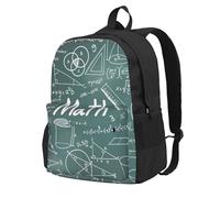 AYYQWE Formulas Shapes Theory Math Leçon Word Print Sac à dos grande capacité résistant à l'eau Randonnée Camping Pique-nique