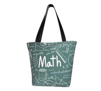 AYYQWE Formulas Shapes Theory Math Leçon Word Print Summer Shoulder Bag Beach Crossbody Sac à main Voyage Shopping Gym Randonnée Fête Événements
