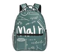 AYYQWE Formulas Shapes Theory Math Lesson Word Print Leisure Sac à dos léger confortable réglable pour le travail, les voyages au quotidien
