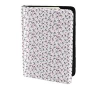 AYYQWE Girly Étui portefeuille pour passeport et documents de voyage Motif caniche Rose, Noir , Taille unique
