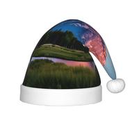 AYYQWE Grand Teton Chapeau de Noël imprimé parc national pour adultes, couvre-chefs pour Noël, Nouvel An, célébrations saisonnières