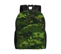 AYYQWE Green Army Sac à dos léger avec imprimé camouflage numérique Unisexe