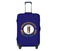 AYYQWE Housse de protection élastique pour valise de voyage avec drapeau de l'État du Kentucky, Noir , M, Bagage à main