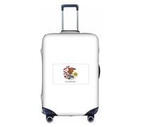 AYYQWE Illinois State Flag Housse de protection universelle imperméable et élastique pour bagages, blanc, L, Organiseur de sac