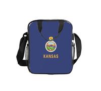 AYYQWE Kansas State Flag Print Clear Isolé Léger Lunch Bag Food Storage Container Portable Meal Bento Box