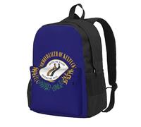 AYYQWE Kentucky State Flag Print Sac à dos grande capacité résistant à l'eau pour randonnée, camping, pique-nique