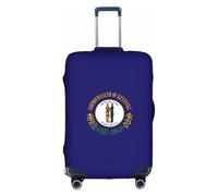 AYYQWE Kentucky State Housse de protection universelle imperméable et élastique pour bagages Motif drapeau de l'État du Kentucky, blanc, XL, Organiseur de sac