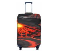 AYYQWE Kilauea Housse de protection élastique pour valise Motif volcans, Noir , XL, Bagage à main