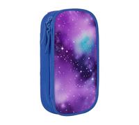 AYYQWE Magic Galaxy Sky Trousse à crayons pratique multi-compartiments pour bureau, voyage, école, art quotidien, bleu, Taille unique, Poche de rangement