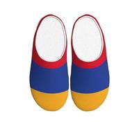 AYYQWE Pantoufles en TPR doux avec motif drapeau de l'Arménie - Unisexe - Semelle antidérapante - Pour la maison, les voyages, l'intérieur